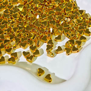 Nuovo Prodotto 2026: Perline d'oro e d'argento a forma di cuore, 1 pezzo/30g, per creazione fai da te di collane e bracciali, affascinanti, alla moda e all'avanguardia - Product Image 4