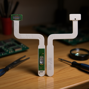 สายเคเบิลแบบยืดหยุ่นสำหรับซัมซุง กาแลคซี่ เอ 32 5 จีพร้อมเซ็นเซอร์ลายนิ้วมือและปุ่มเปิดปิด สำหรับรุ่น SM-A326B สีขาว - Product Image 3