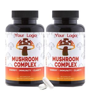 Supplément de cerveau végétalien pour soutenir le système immunitaire et la santé du cerveau Capsule organique de champignons nootropiques - Product Image 1