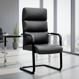 Chaise de <span class=keywords><strong>bureau</strong></span> ergonomique en cuir, dossier haut en maille respirante, design de luxe léger, pour salle de conférence, réception, dortoir - Product Image 4