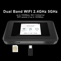 Router Mi-Fi Portátil Karbor 5G, Router con Tarjeta SIM Wifi 5G para India, Router Wifi de Bolsillo Inalámbrico 4G 5G con Banco de Energía