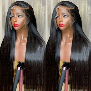 Toptan ucuz 13x4 13x6 5x5 HD dantel Frontal kapatma peruk satıcıları, ham bakire manikür hizalanmış İnsan saç peruk siyah kadınlar için - Product Image 3