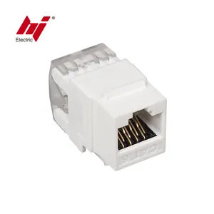 CAT6 RJ45 מפתח אבן ג'ק נקבה תוספת מחבר שקע מתאם יציאת מתאם