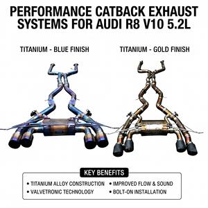 Système d'échappement Catback Vortex Valvetronic pour M4 G82/M3 G80 3.0T S58 Titane Multicolore Racing Sport Haute Performance TIG - Product Image 1