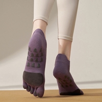 Chaussettes tricotées antidérapantes à la mode avec logo inférieur Accessoires de ballet de danse Pilates de yoga confortables