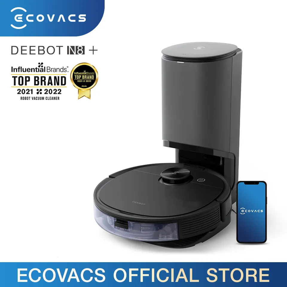 ECOVACS DEEBOT N8+ Black China Professional Manufacture Automatic Wireless Robot Vacuum Cleaner Mop