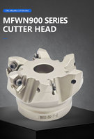 Fraise à ébavurer à 90 degrés MFWN900-D80-27-6T avec plaquettes WNMU08, disque de fraisage à coupe intensive indexable, fraise à froid CNC, ODM