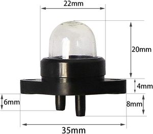 Bomba de bombilla de imprimación de <span class=keywords><strong>carburador</strong></span> 530071835 188-513 para Poulan Craftsman 530047213 358351181 1900 2055 para <span class=keywords><strong>Walbro</strong></span> 188-513-1 188-518 - Product Image 5