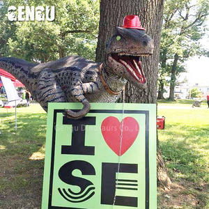 Disfraz de Dinosaurio Corredor Hecho a Mano, Traje de Dinosaurio Real para Centros Comerciales, Aeropuertos, Guarderías, Jardines de Infancia y Escuelas - Product Image 1