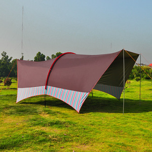 Tienda de cocina de playa de goma plateada, toldo de barbacoa a prueba de lluvia para varias personas, toldo de arpía transfronterizo de tela Oxford - Product Image 3