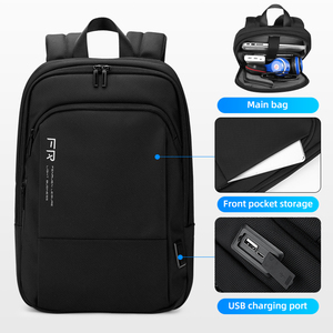 FENRUIEN Nouveaux sacs tendance Sac à dos léger coréen <span class=keywords><strong>Pochette</strong></span> Homme Sac pour ordinateur portable <span class=keywords><strong>15</strong></span>,<span class=keywords><strong>6</strong></span> pouces Bureau Mochilas De Laptop Imperméable - Product Image 3