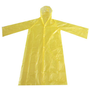 Imperméable jetable en PE pour adulte, léger, à capuche, pour voyage et usage extérieur, imperméable pour une seule personne - Product Image 3