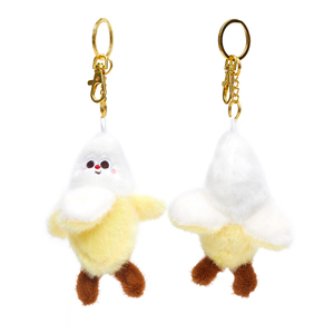 Llavero de Peluche Relleno de Manzana, Plátano, Maíz, Piña y Caqui - Product Image 4