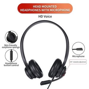 Tai nghe có dây kinh doanh sinh viên thi điều hành đặc biệt gắn đầu <span class=keywords><strong>USB</strong></span> Tai nghe máy tính nghe HEADWORN Tai nghe có dây - Product Image 5