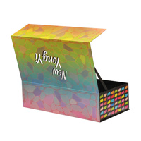 Boîte vidéo numérique avec écran LCD de 5 pouces, design personnalisé, laminage brillant, éponge, publicité promotionnelle pour les entreprises, pour Noël