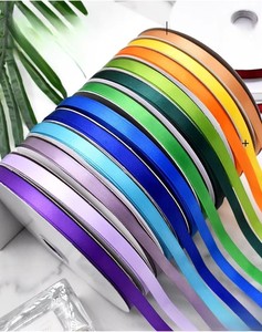 ริบบิ้นผ้าซาตินสองหน้า<span class=keywords><strong>สี</strong></span>พื้น Evergreenwrap ขนาด 1 ซม. สำหรับทำ<span class=keywords><strong>ผม</strong></span>เปีย โบว์ ตกแต่งช่อดอกไม้ ตกแต่งเค้ก ห่อของขวัญ - Product Image 6