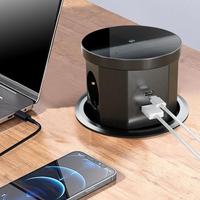 Prise de courant électrique escamotable dissimulée pour table avec chargeur USB sans fil, modèle 964E CN/GUA