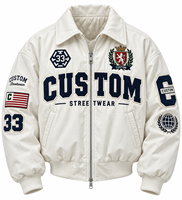 Veste universitaire surdimensionnée pour homme, personnalisée, avec fermeture éclair, appliqué en chenille, broderie, patch, style Y2K, streetwear, fabricant