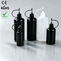 Bouteilles compte-gouttes vides en plastique de 30 ml, 50 ml, 60 ml pour colle, réactifs, encre, pigments, liquides, huiles essentielles – Flacons souples à presser