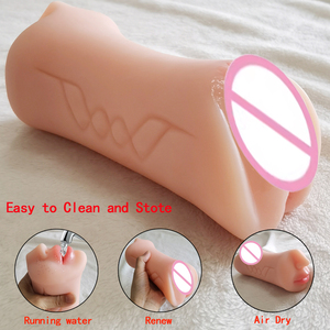 YQ 3 in 1 Künstliche Muschi Mund Vagina Anal Realistische Tasche Muschi Deep Throat Sexspielzeug für Männer Sex Shop Produkt - Product Image 2
