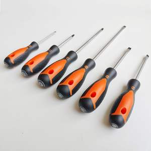 Juego de Destornilladores Profesionales de 6 Piezas de Acero al Vanadio, Magnéticos, con Cabeza Cruzada y Plana, Métricos, de 100 mm, para Uso Doméstico - Product Image 1