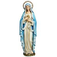 Statue de jardin en résine religieuse catholique de la Statue de la Vierge Marie pour les décorations de cour de porche extérieur