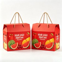 Duurzame, recyclebare, op maat gemaakte groothandelsverpakkingen van papier met gratis ontwerp voor fruit (banaan, kiwi, kers), groenten en geschenken.
