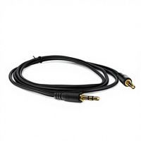 Câble coaxial stéréo de 1,5 m avec gaine en PVC, âme en cuivre, 3,5 mm mâle-mâle, pour systèmes audio - Prix d'usine abordable, en stock