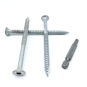 बगल बेटन 14g x 100 मिमी गैल्वेनाइज्ड बाहरी स्क्रू हेक्स सॉकेट 4 निब्स nurling प्रकार 17 डेक बैटन स्क्रू स्क्रू - Product Image 2