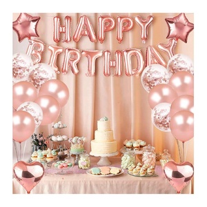 Set di Palloncini Oro Rosa a <span class=keywords><strong>Tema</strong></span> Buon Compleanno, Decorazioni per Eventi Festivi e Feste, Kit Palloncini per Compleanno Bambini - Product Image 6