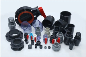 UPVC van bi với Công Đoàn mặt bích End Cap áp suất thấp giảm <span class=keywords><strong>TEE</strong></span> khuỷu tay khớp nối PVC phụ kiện đường ống đánh bóng <span class=keywords><strong>ASTM</strong></span> tiêu chuẩn - Product Image 3