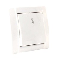 Enchufe estándar europeo 10A 250V lujo blanco doble Combo PC marco pared eléctrico duradero toma de corriente interruptor de pared y enchufe
