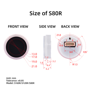 Módulo de Sensor de Huella Dactilar Capacitivo S80R, Capacidad para 50 Huellas, Corriente de 6μA, Activación Táctil para Dispositivos IoT de Bajo Consumo - Product Image 1