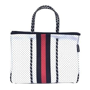 Hot Sale Stripe Design Neoprene Fashion Customized <b>Beach</b> Handbag Waterproof Neoprene <b>Beach</b> <b>Tote</b> Bag - Product Image 3