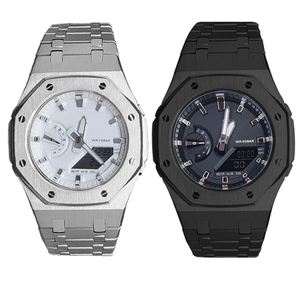 Bracelet de montre en acier inoxydable modifié et remplacement du boîtier en métal pour <span class=keywords><strong>GMA</strong></span>-<span class=keywords><strong>S2100</strong></span> - Product Image 3