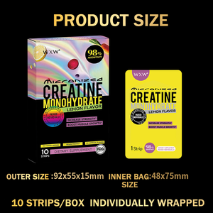 Kreatin Oral Film Strips OEM ODM Label Pribadi 5000mg Penyerapan Cepat Suplemen Kebugaran Pemasok Global - Product Image 4