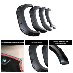 Pièces de rechange pour pick-up 4x4, accessoires tout-terrain, garde-boue modifié ABS, garde-boue noir peint pour Hilux Revo 2015-2023 - Product Image 4