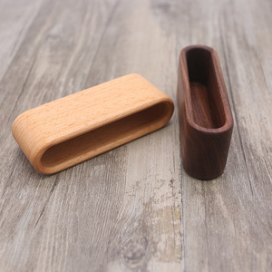 Porte-cartes de visite en bois massif, organisateur de cartes de visite, clip portable de bureau, boîte à mémos, porte-cartes de visite en bois, affaires - Product Image 2