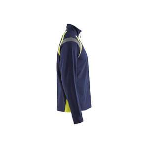 BLAKLADER - 343211588933XS Sweat avec demi-zip Bleu marine/Jaune haute visibilité-EAN 7330509595572 HI-VIS WORKWEAR - Product Image 4