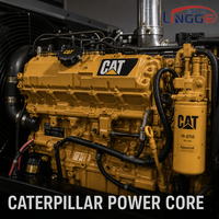 Groupe électrogène diesel silencieux 250kW 300kW 350kVA 400kVA avec moteur Caterpillar, triphasé 220V 380V, pour alimentation industrielle