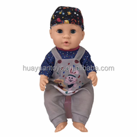 Nouvelle poupée reborn de 14 pouces avec fonction de boire et d'uriner, vêtements interchangeables, ensemble de poupées pour bébés avec accessoires