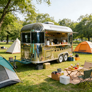 Hot Sale Mobile Food <b>Trailer</b> Fully Equipped Food Truck for Ice Cream Coffee Hamburger - Product Image 1