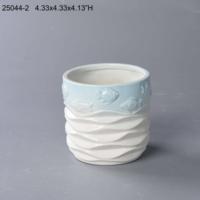 Kit de Pot de fleur en céramique orienté design classique pêche flottante petit pot de jardin de poissons pour la culture de plantes d'intérieur usage domestique