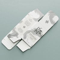 Boîte en papier pliable sur mesure, impression offset, logo en relief, finition mate ou brillante pour l'emballage de produits cosmétiques et de soins de la peau