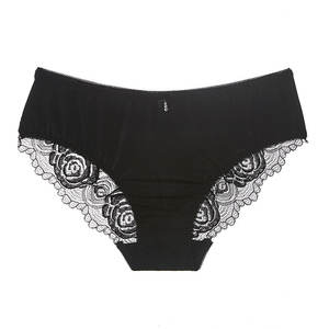 Hipster 여성 풀 컷 팬티 레이스 섹시한 여성 란제리 팬티 구멍 공급 100% 코튼 팬티 - Product Image 4