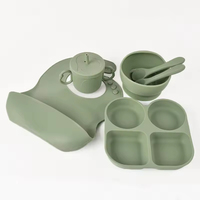 Ensemble de 6 pièces sans BPA Plateau à déjeuner divisé en paille de blé Platese pour enfants