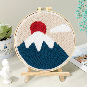 Kit <span class=keywords><strong>de</strong></span> bordado <span class=keywords><strong>de</strong></span> aguja con hilo para principiantes, bordado fácil, costura <span class=keywords><strong>de</strong></span> lana, trabajo, decoración del hogar, bordado personalizado - Product Image 6