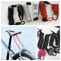Corde à ressort antivol pour casque 2500MPa UTILE Corde de rappel en fil d'acier de voyage Verrouillage par mot de passe Corde vtt antiperte