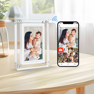 Cadre <span class=keywords><strong>photo</strong></span> numérique en acrylique NX P1 5 pouces avec WiFi, mémoire 32 Go, prend en charge la <span class=keywords><strong>musique</strong></span> et les vidéos MP4 - Product Image 5