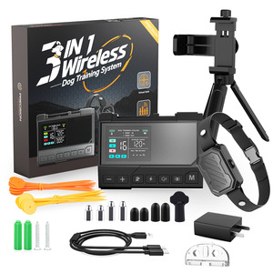 Collier de dressage pour chien avec écran couleur, clôture sans fil, barrière électronique trois en un pour utilisation en extérieur - Product Image 5